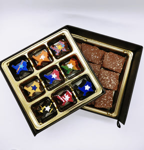 2 Tier Gift Tower-9 Texas Truffles & 8oz Texas Toffee Collections