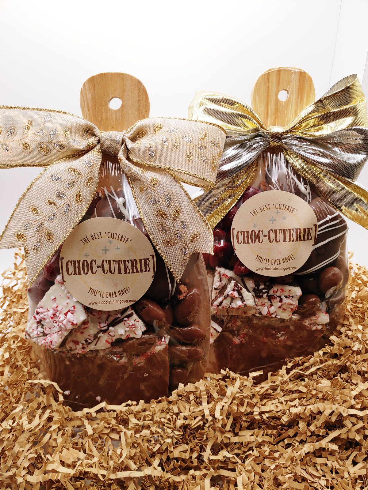 A HOLIDAY Choc-'cuterie' Market Cutting Board